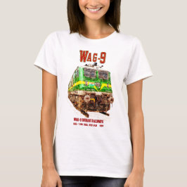 Camiseta Locomotiva WAG-9. Caminho de ferro da Índia