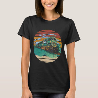 Camiseta Locomotive I Love Trains Railroad Conductor T