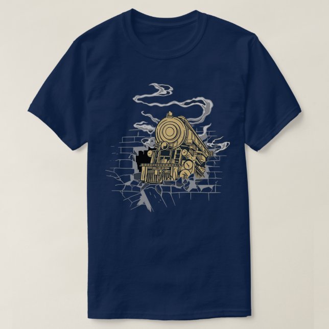 Camiseta Locomotive quebra a parede (Frente do Design)