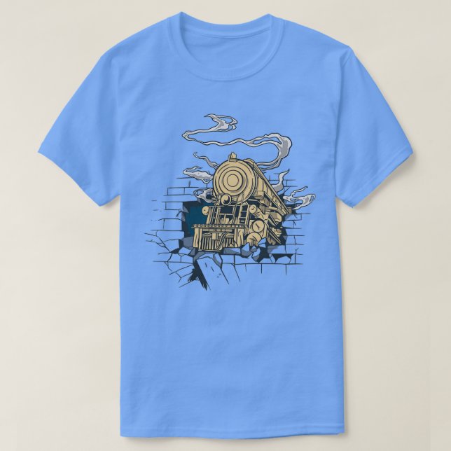 Camiseta Locomotive quebra a parede 1 (Frente do Design)