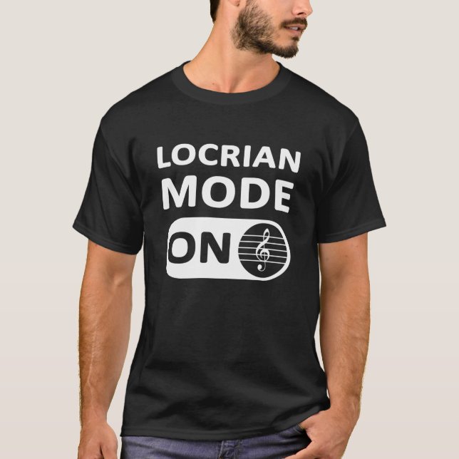 Camiseta Locrian Music Mode On - Men's (Frente)