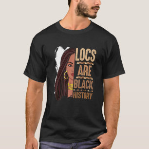 Camiseta Locs São Orgulho Africano Americano do Mês da Hist