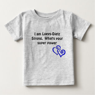 Camiseta Loeys-Dietz infantil toma o coração Onsie