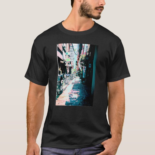 Camiseta Lofi Tokyo Streetwear do anos 80 Japonês Vaporwave (Frente)