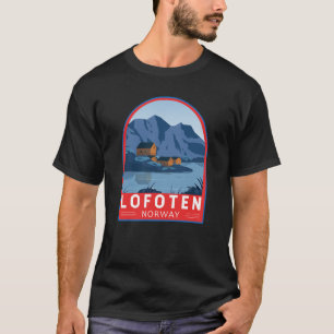 Camiseta Lofoten Norway Viagem Vintage Art