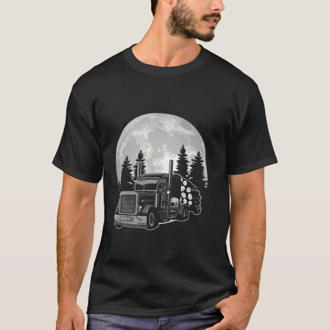 Camiseta Log Trucking Não Há Aplicativo Para Aquele Caminhã (Frente)