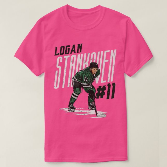 Camiseta Logan Stankoven Dallas Player Nome TSirt 1 (Frente do Design)