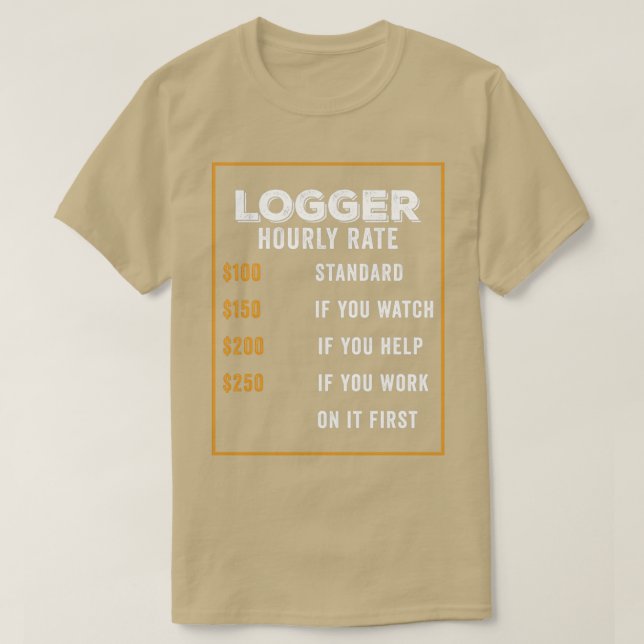 Camiseta Logger Funny Gift Idea 1 (Frente do Design)