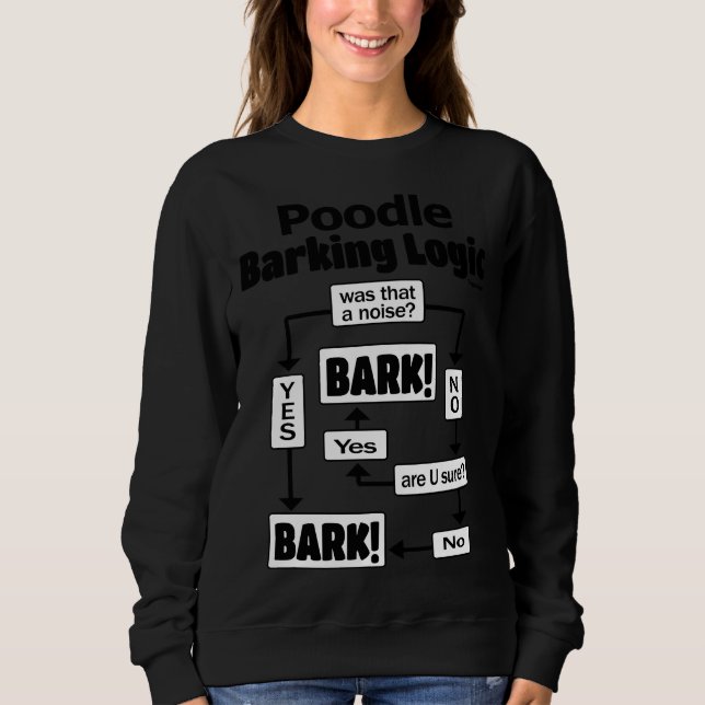 Camiseta Lógica da Barreira de Poodle (Frente)