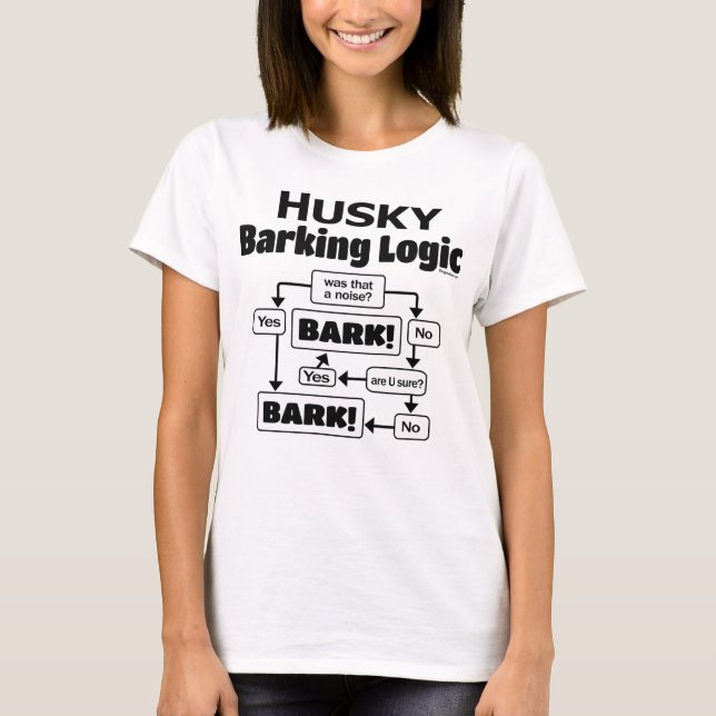 Camiseta Lógica de Barreira de rouco (Frente)