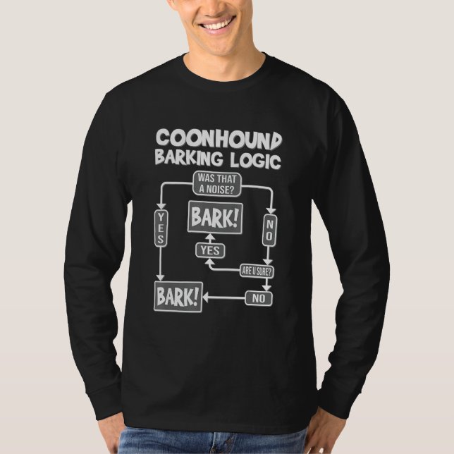 Camiseta Lógica do Cachorro, ideia engraçada de presente pa (Frente)