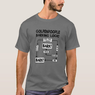 Camiseta Lógica do Cachorro, Ideia Engraçada, Dourada Engra