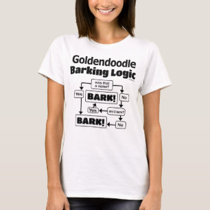 Camiseta Lógica do descascamento de Goldendoodle