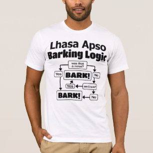 Camiseta Lógica do descascamento de Lhasa Apso