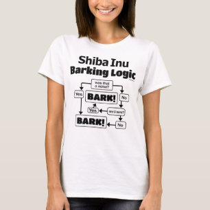 Camiseta Lógica do descascamento de Shiba Inu