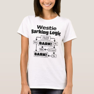 Camiseta Lógica do descascamento de Westie