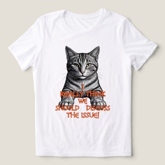 CAMISETA LÓGICA FELINA (Design frontal)