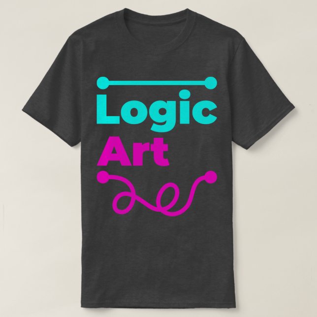Camiseta Lógica vs Arte (Frente do Design)