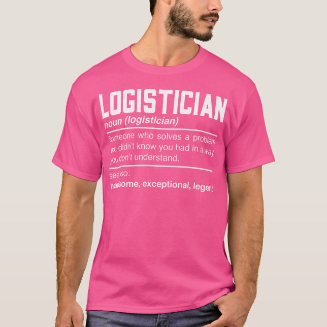 Camiseta Logistician Definition Design - Logistics Quarterm (Frente)