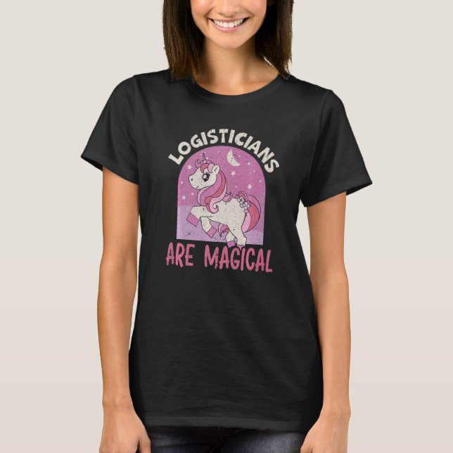 Camiseta Logistician São Logística De Armazém Magnético Uni (Frente)