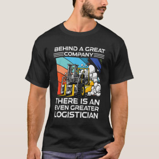Camiseta Logisticiano Por Trás De Um Trabalho De Armazém De