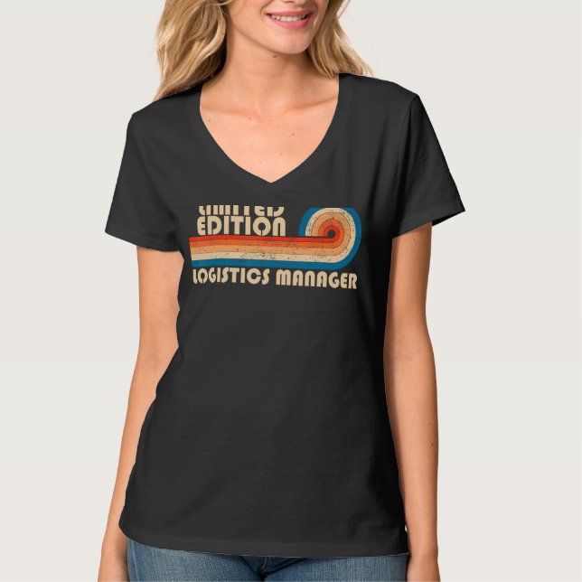 Camiseta LOGISTICS MANAGER Funny Job Título Profissão Nasci (Frente)