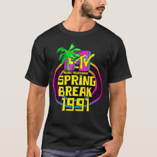 Camiseta Logo Classic Break 1991 da MTV Spring Break