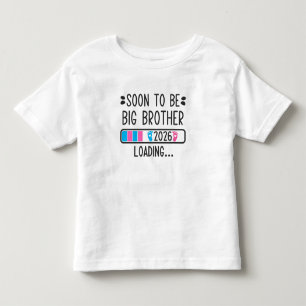 Camiseta Logo de Irmão em Breve 2026 Carregando Anúncio de