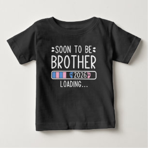 Camiseta Logo de Roupas para a Chegada do Novo Bebê Irmão e
