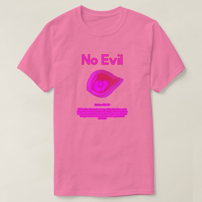 Camiseta - Logo do Pôr do Sol Taitiano - No Evil (Frente do Design)