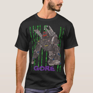 CAMISETA LOGO GORE RÓSEO MATRIX PRETO POR SAMURAI FEUDAL GU
