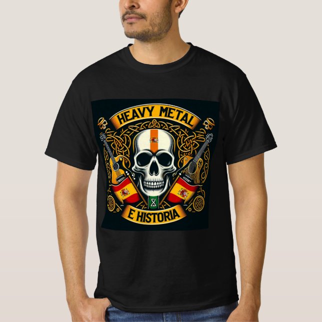 Camiseta Logo Heavy metal e historia - Youtube (Frente)