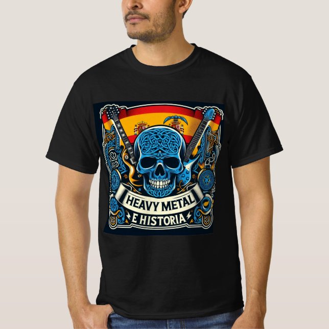Camiseta Logo Heavy metal e historia - Youtube (Frente)