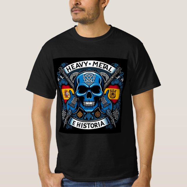 Camiseta Logo Heavy metal e historia - Youtube (Frente)