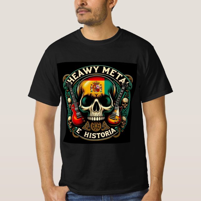 Camiseta Logo Heavy metal e historia - Youtube (Frente)