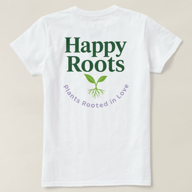 Camiseta Logo (Impressão Traseira) | Happy Roots (Verso do Design)