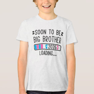 Camiseta Logo Irmão em Breve 2026 Carregando Anúncio de Gra