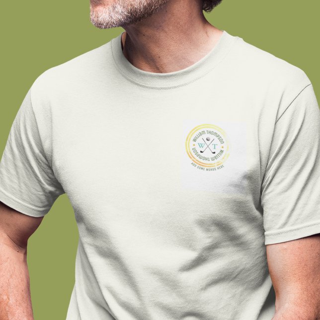 Camiseta LOGO Monograma para jogadores de golfe (Criador carregado)