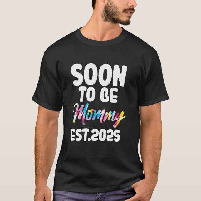 Camiseta logo para ser Mamãe previsão 2025 mamãe (Frente)