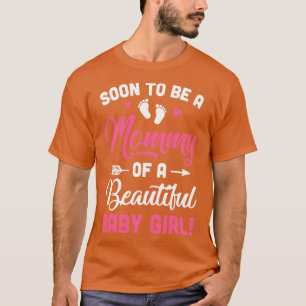 Camiseta Logo Ser Uma Garota Mamãe Esperando Mãe