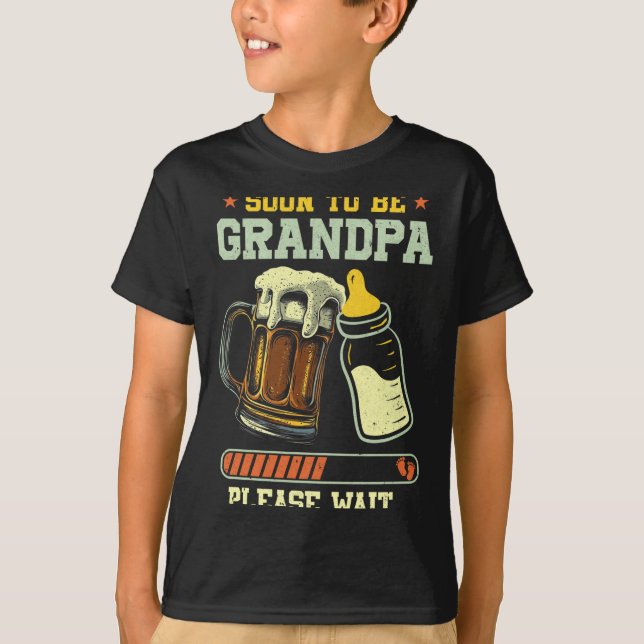 Camiseta Logo Será Avô Est 2025 Anúncio de Gravidez (Frente)