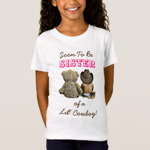 Camiseta Logo será Irmã, Anúncio de Gravidez