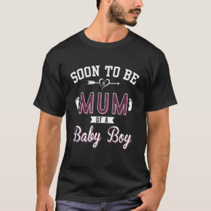 Camiseta Logo será Mãe de um lindo menino da mãe