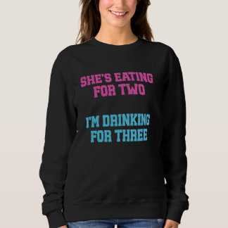 Camiseta Logo será Pai que ela coma por dois eu sou BEBENDO