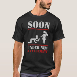Camiseta Logo Sob Nova Administração Noivo Festa de Solteir
