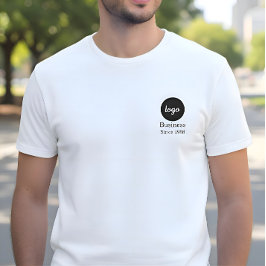Camiseta Logo Text Since Year Business Employees Customized
