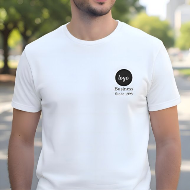 Camiseta Logo Text Since Year Business Employees Customized (Criador carregado)