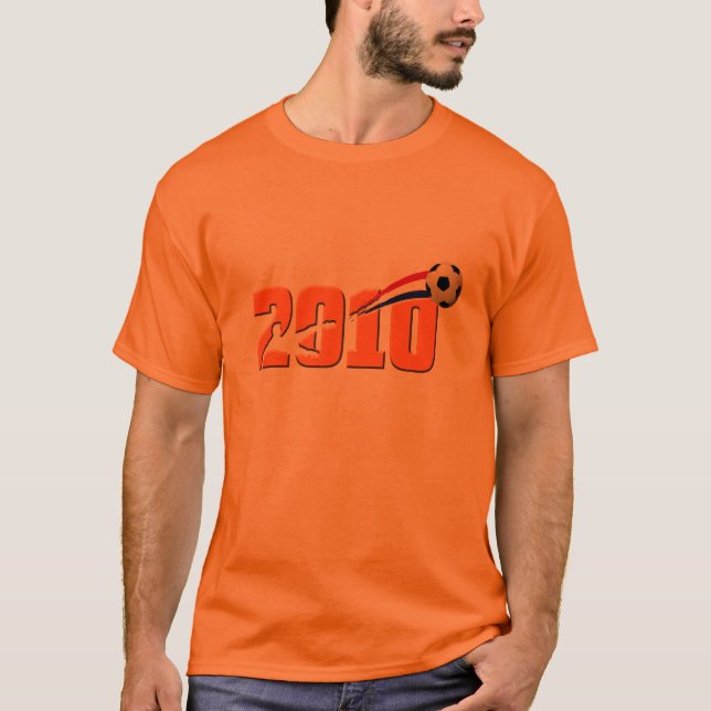Camiseta Logotipo 2010 holandês do futebol (Frente)