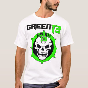 Camiseta Logotipo 2 do crânio tomado partido (branco)