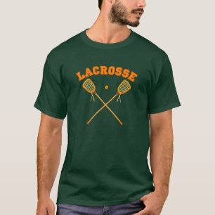 Camiseta Logotipo alaranjado do Lacrosse